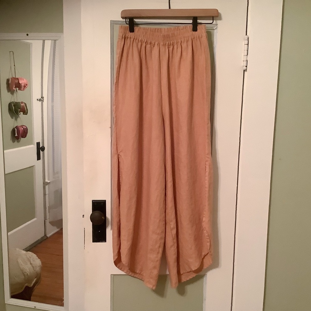 Opia Enki Palazzo Pants ~ Mustard - Picture 4 of 5